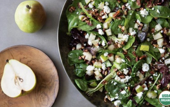 Pear, Pecan & Goat Cheese Salad 