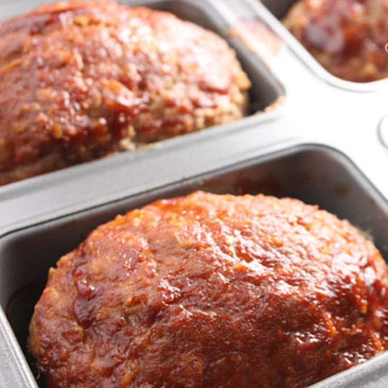 Spinach & Bacon Mini Meatloaves