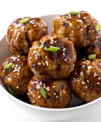 Baked Asian Turkey Meatballs
