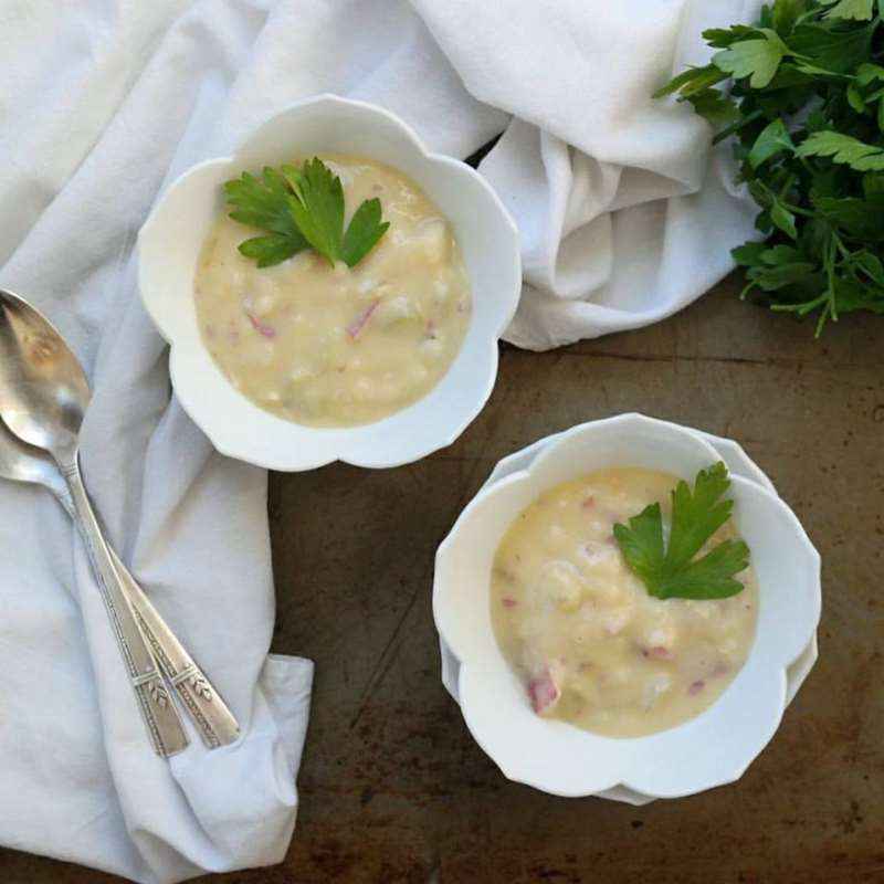 Cauliflower Clam Chowder