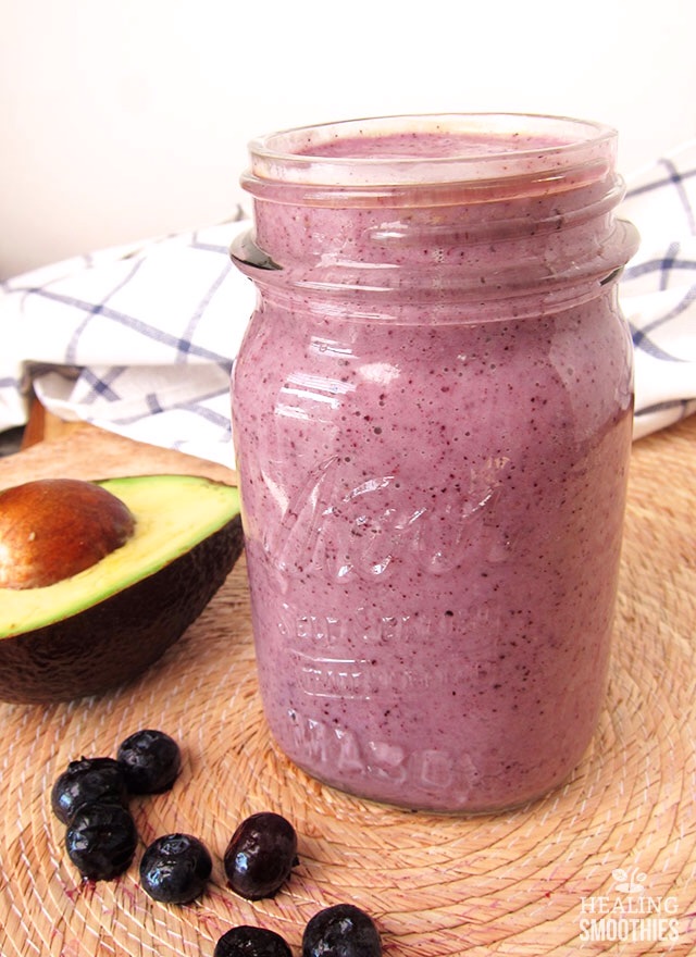Avocado Blueberry Smoothie 