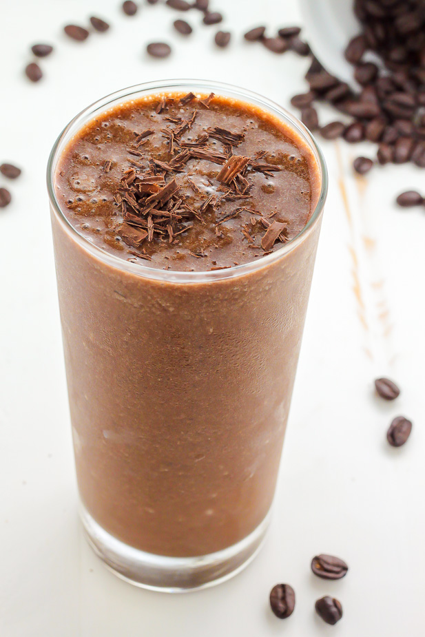 Power Mocha Sake with Fruit
