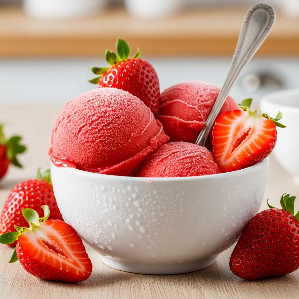 Simple Strawberry Sorbet: An Easy Homemade Delight