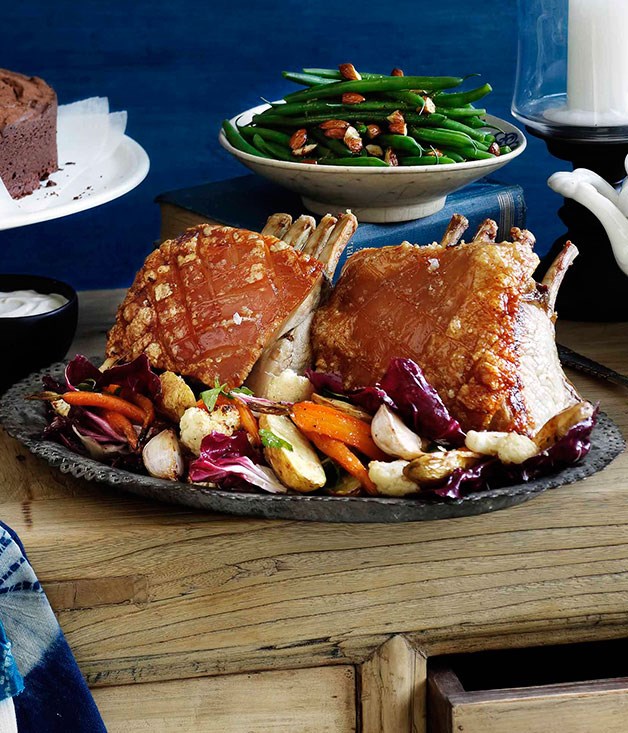 Roast pork and winter vegetable salad