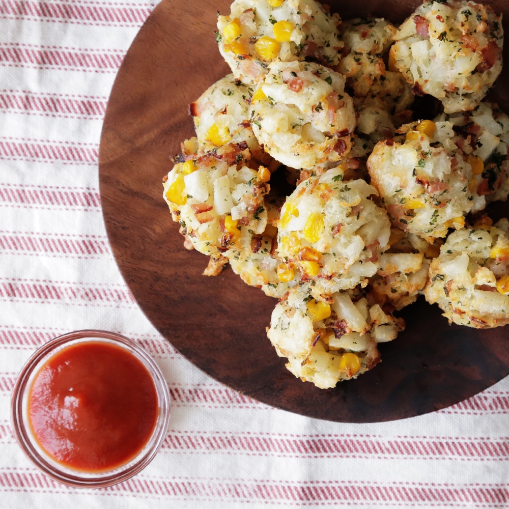 Grilled Hash Potatoes.