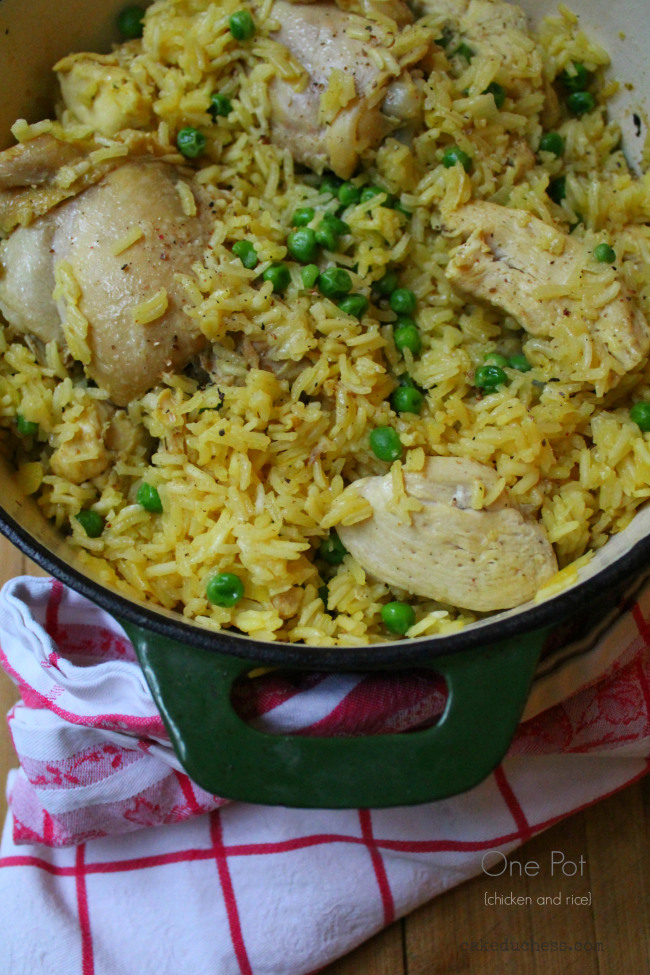 Dutch Oven Chicken and Rice Dinner