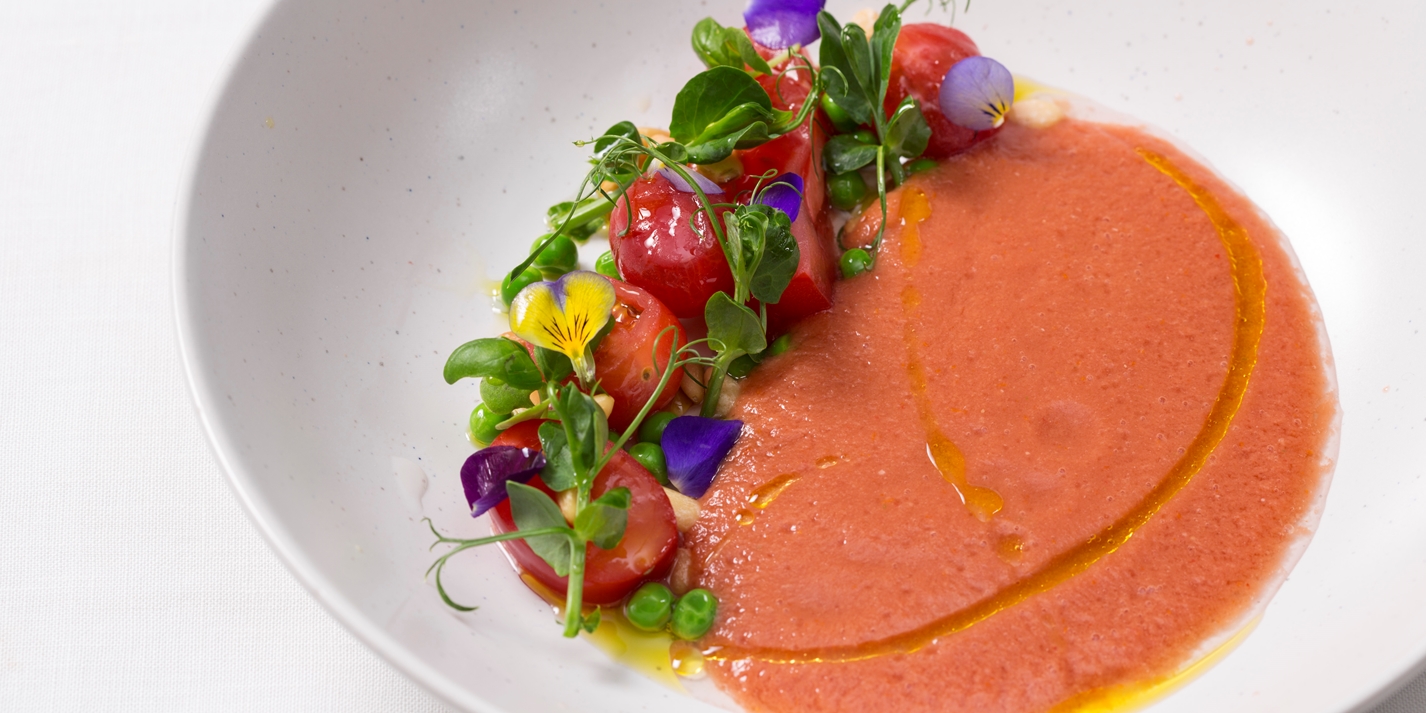 Spring tomato gazpacho