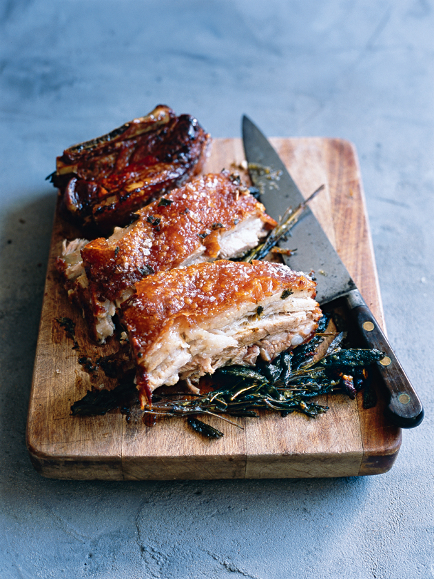 Sage roasted pork belly