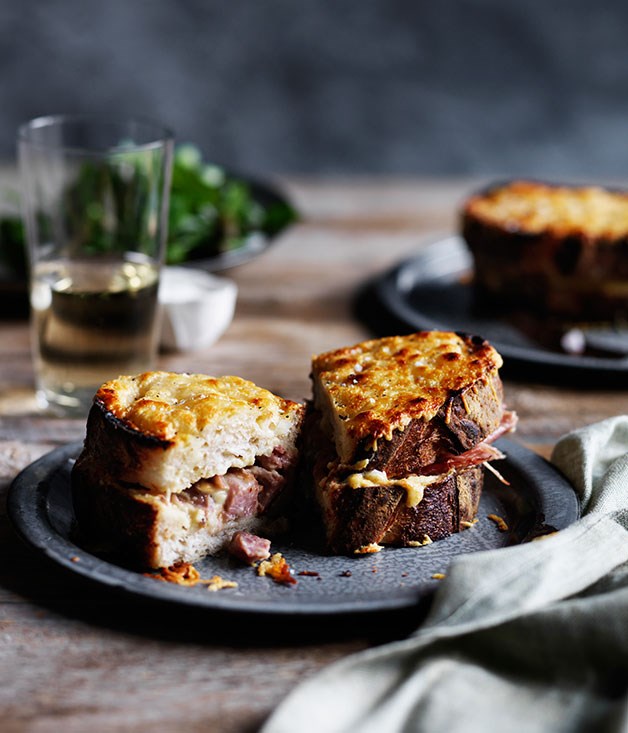 Pork hock croque monsieur