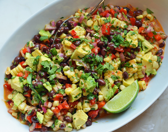 Black Bean & Corn Salad w/ Chipotle-Honey Vinaigrette