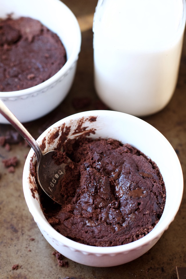 Vegan, Flourless Two Minute Brownie