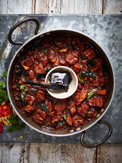 Hot & smoky vindaloo with pork belly Read more at http://www.jamieoliver.com/recipes/pork-recipes/hot-smoky-vindaloo-with-pork-belly/#dP6Mv6ffbZ8bP0yt.99