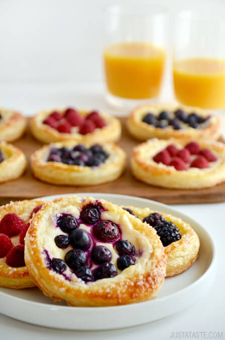 Fruit and Cream Cheese Pastries