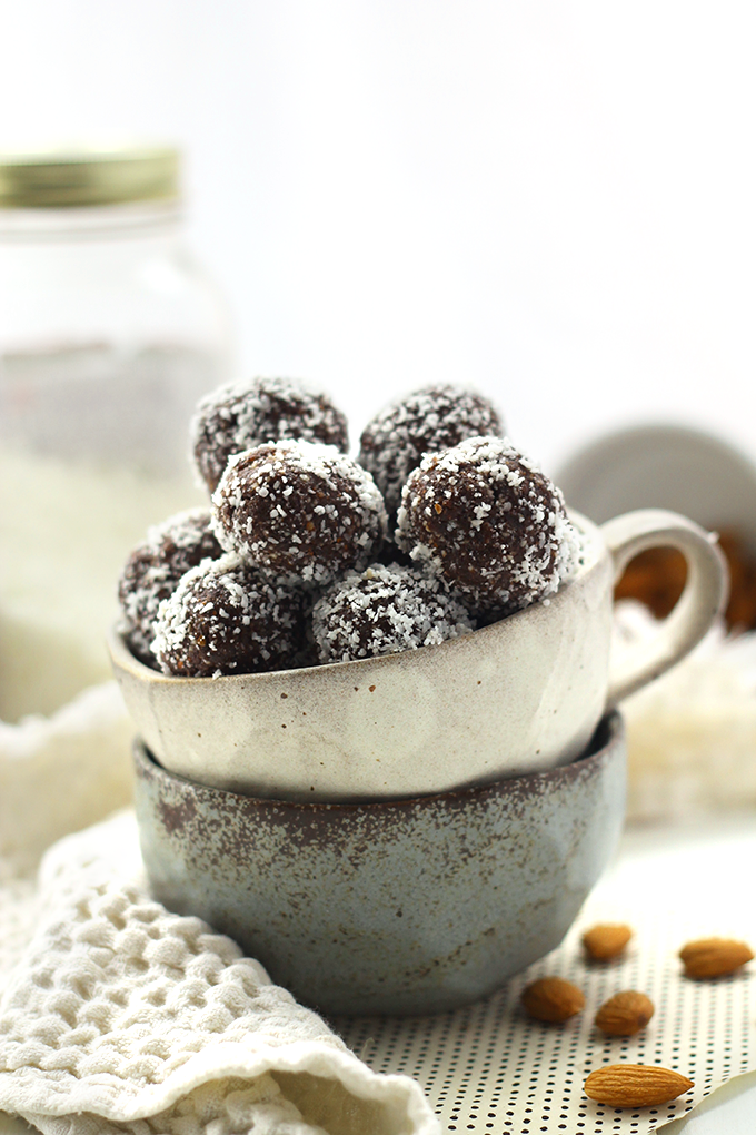 No-Bake Almond Joy Energy Balls