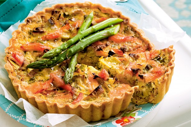 Quiche au saumon frais
