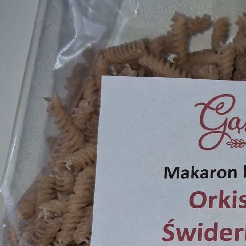 Gąsella Makaron Orkiszowy ŚWIDERKI Bezjajeczne 500g