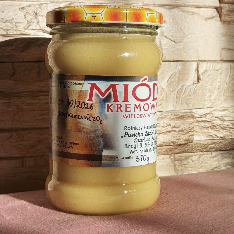 Miód kremowany z pomarańczą