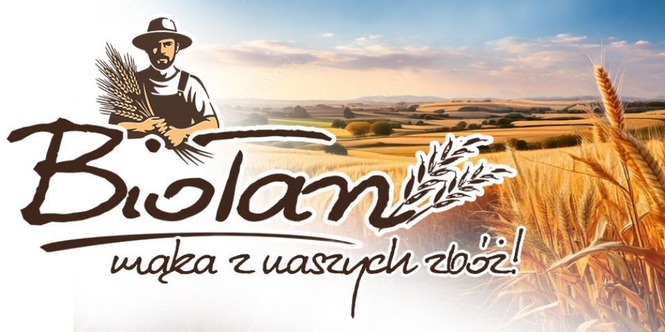 Baner sklepu BioŁan - mąka z naszych zbóż  — Nowogrodziec, Polska