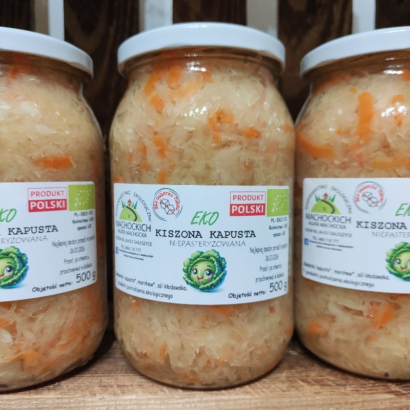 Kapusta kiszona z marchewką 900ml EKO
