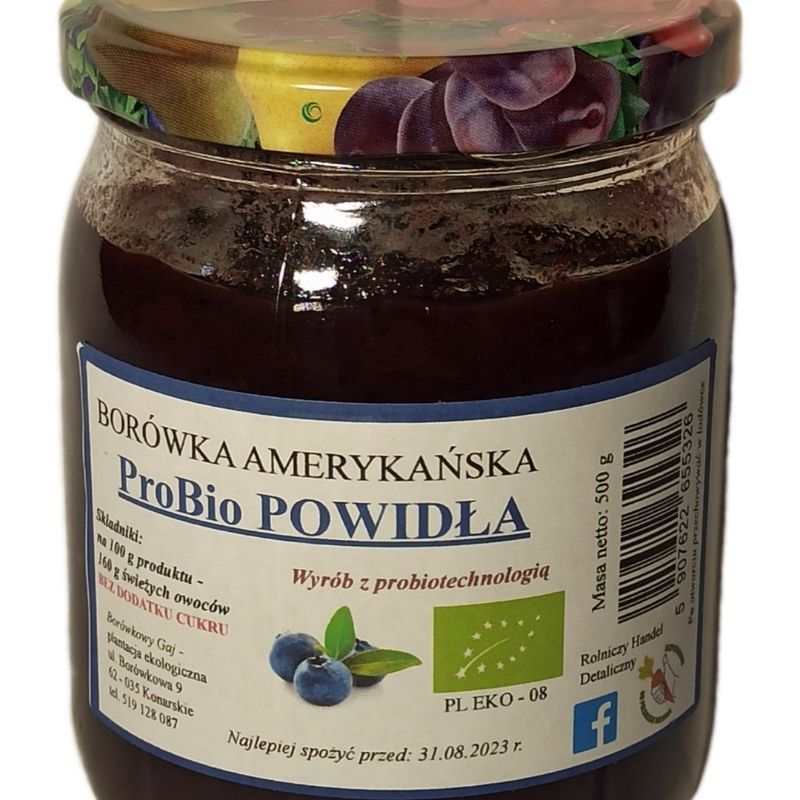 Pro Bio powidła z borówki amerykańskiej