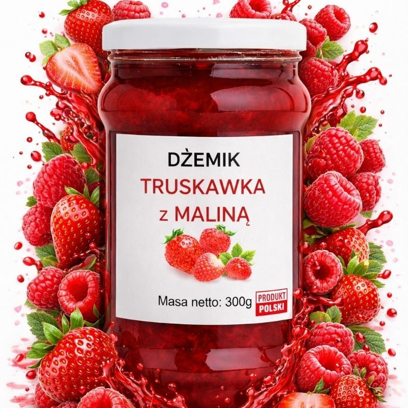Dżemik truskawka z maliną