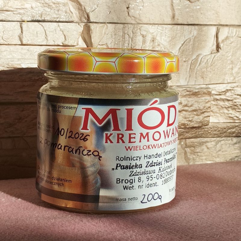 Miód kremowany z pomarańczą