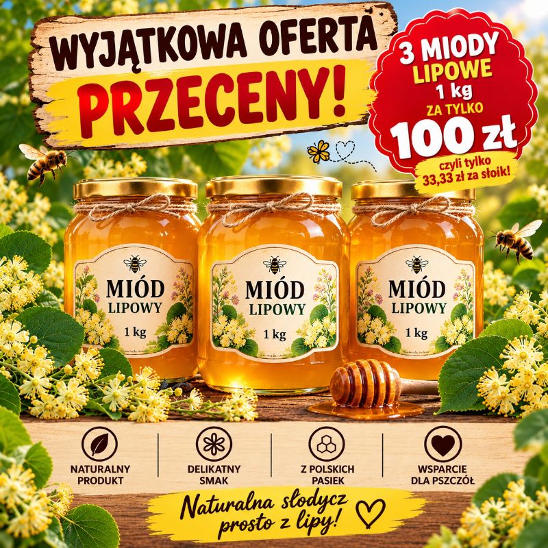 3 miody lipowe