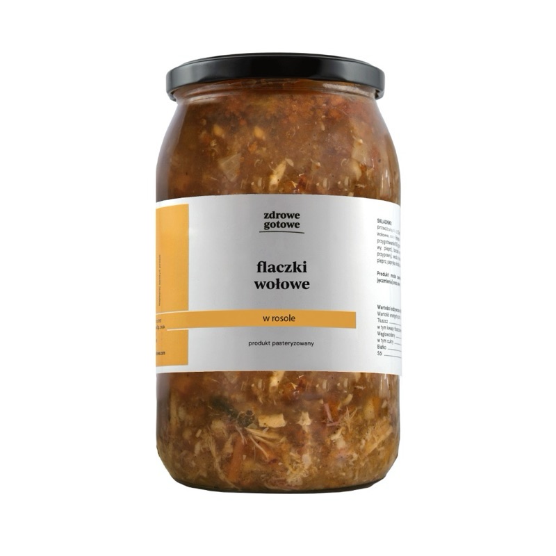 Flaczki wołowe w rosole