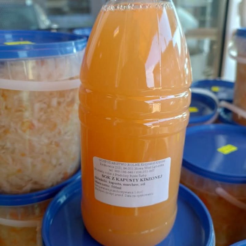 Sok z kapusty kiszonej 500ml butelka 