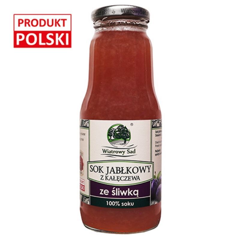 Sok jabłkowy ze śliwką 300ml