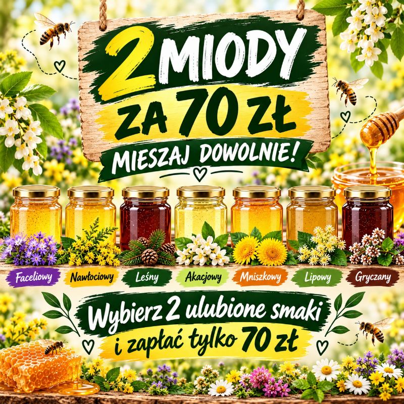 Dwa dowolne miody za 70 złotych