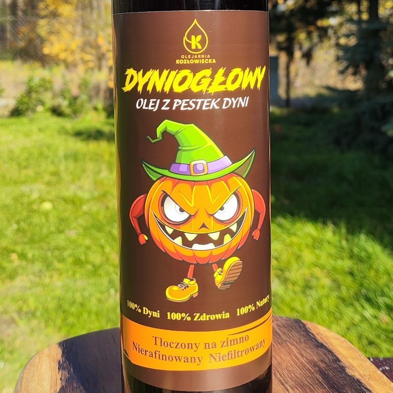 Dyniogłowy Olej z pestek dyni tłoczony na zimno