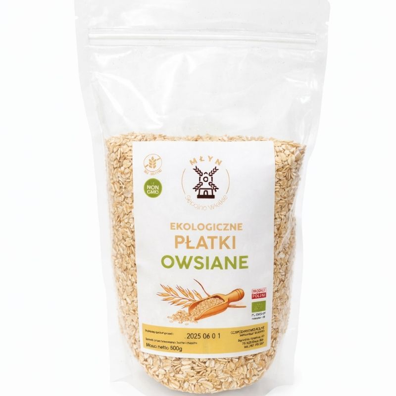 Ekologiczne płatki owsiane bez glutenu