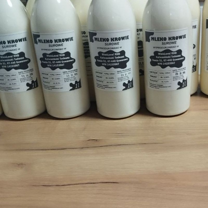 Box 12l mleka 6.5%. W butelkach PET.