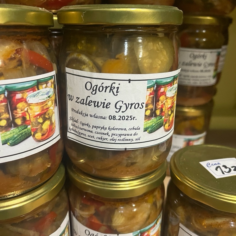 Ogórki w zalewie Gyros