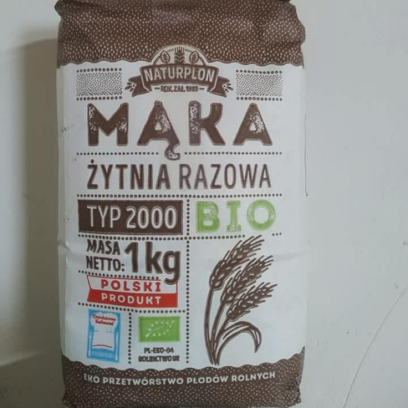 Mąka żytnia typ 2000 bio