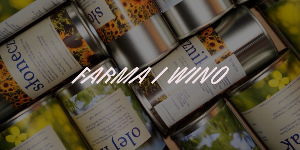 Baner sklepu Folga - farma i wino | oleje i miody  — Siedliska, Polska