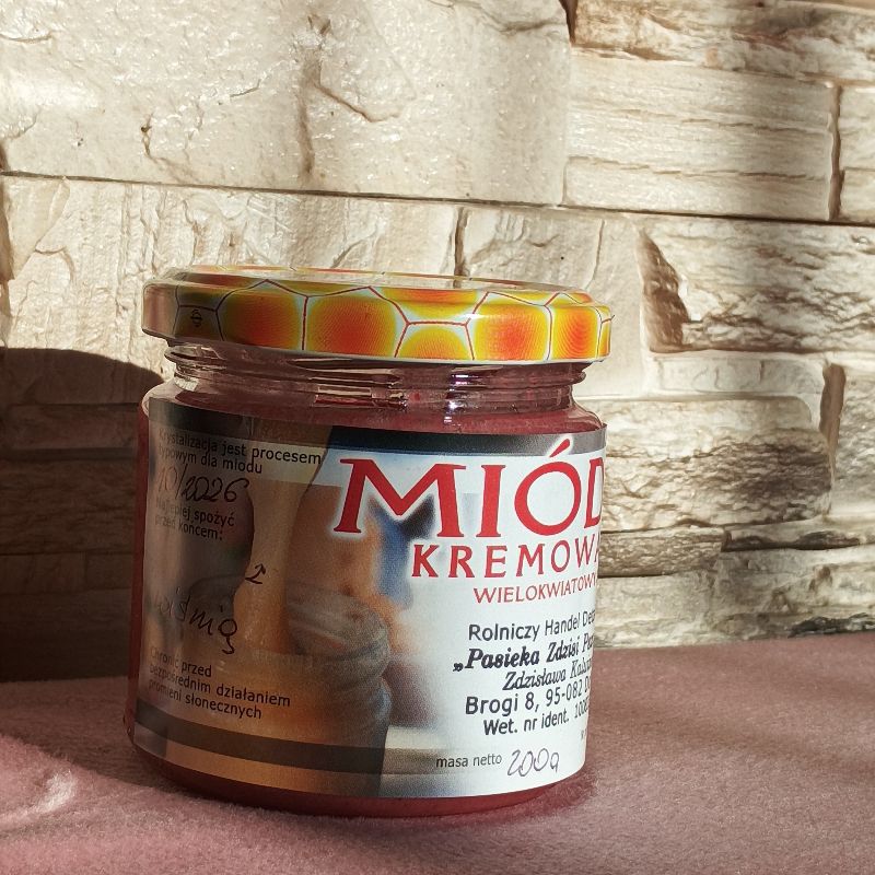 Miód kremowany z wiśnią