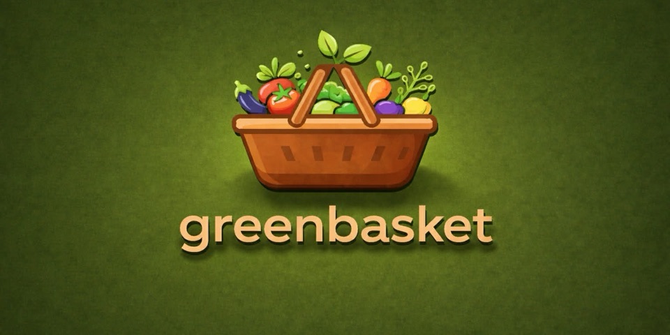Baner sklepu Sklep warzywny GreenBasket — Słomków Suchy, Polska