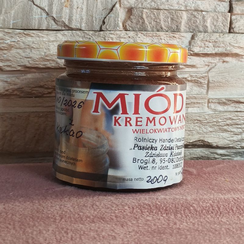 Miód kremowany z kakao