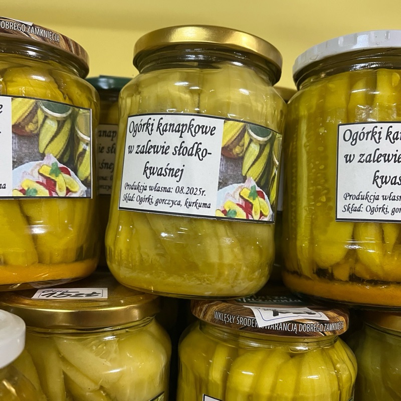 Ogórki kanapkowe w zalewie slodko-kwaśnej