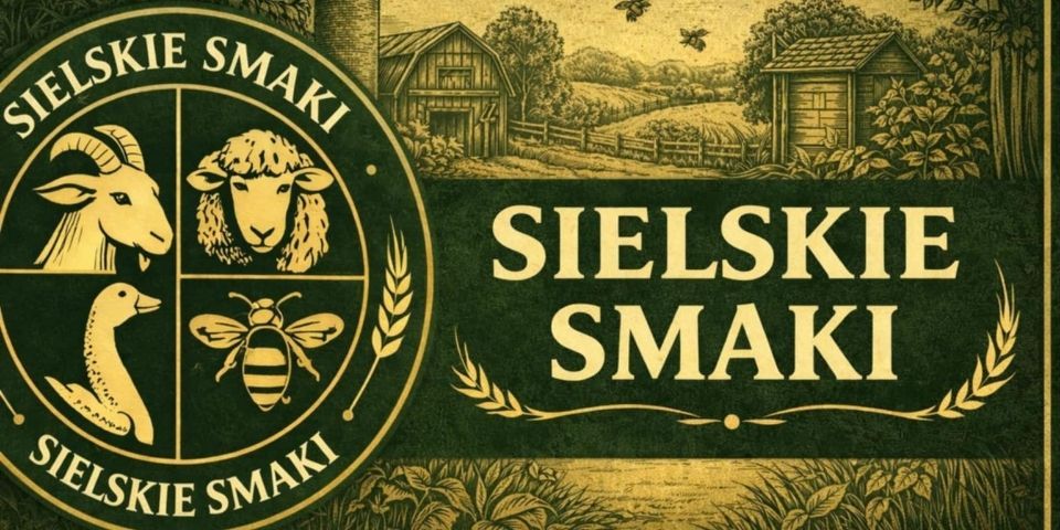 Baner sklepu Baranina, jagnięcina, gęś, miód  — Borszewice Kościelne, Polska