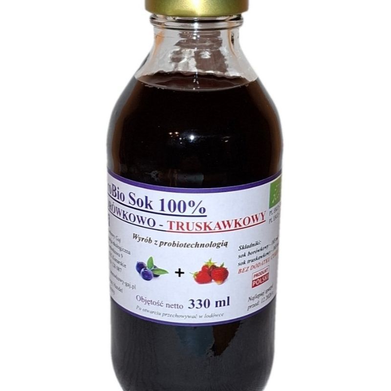 Pro Bio sok borówkowo - truskawkowy