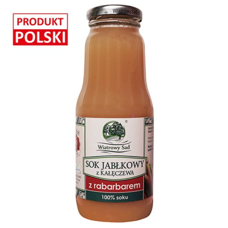 Sok jabłkowy z rabarbarem 300ml