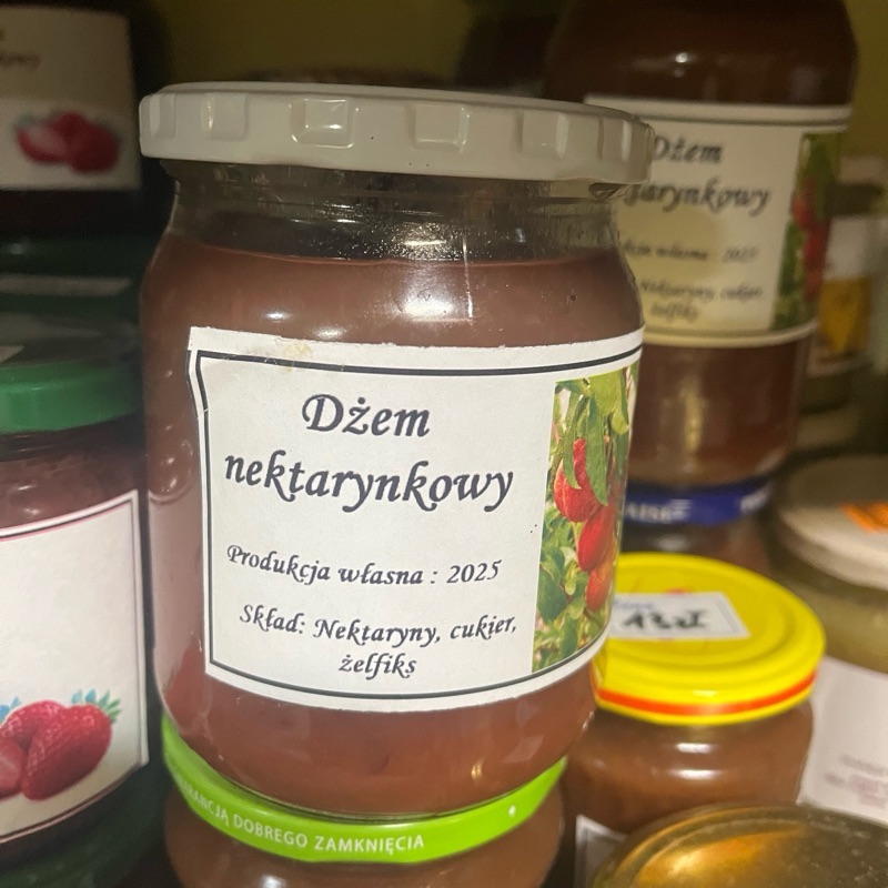 Dżem nektarynkowy 15% cukru