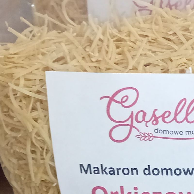 Gąsella Makaron ORKISZOWY 5-jajeczny NITKI 1kg