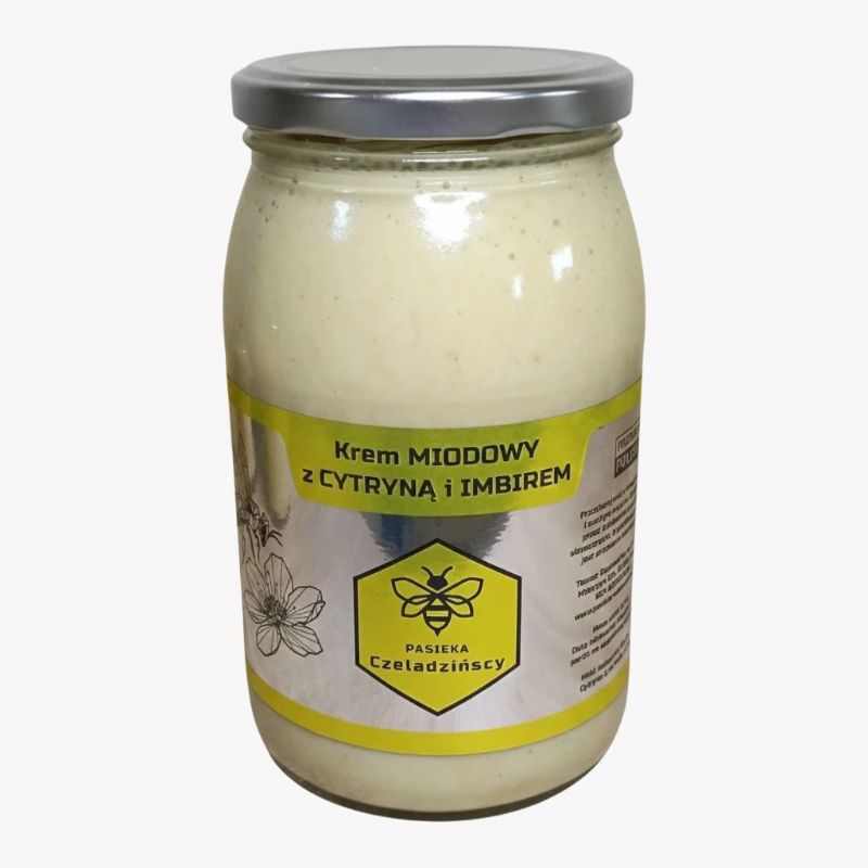 Krem MIODOWY z CYTRYNĄ i IMBIREM 1,2kg