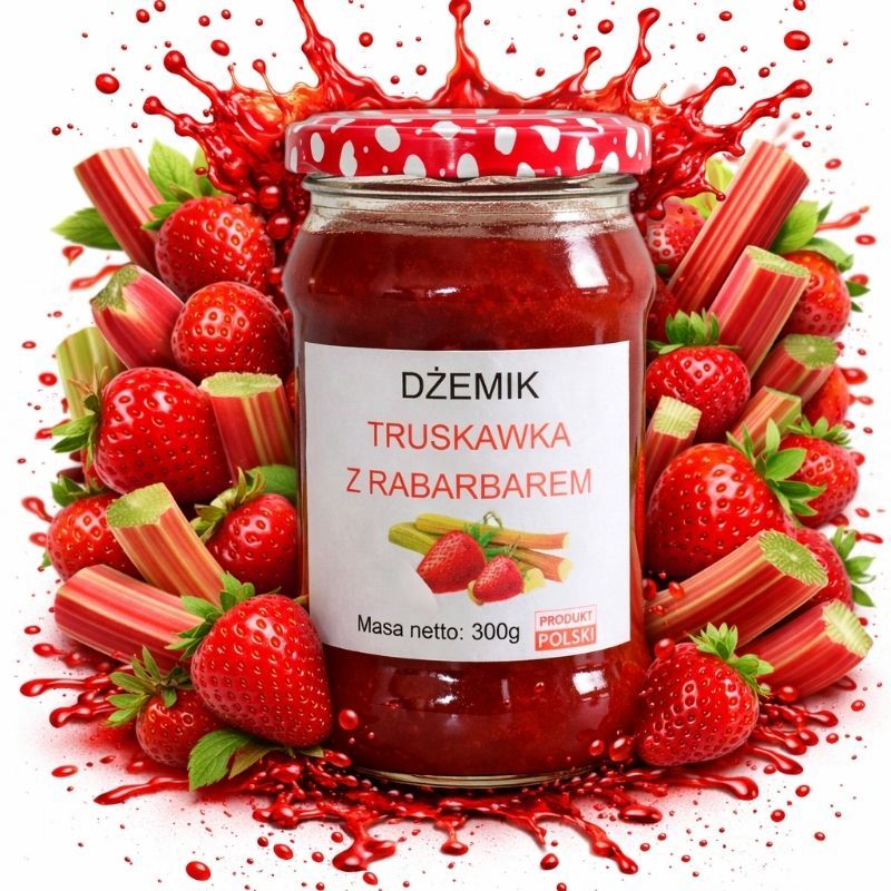 Dżemik truskawka z rabarbarem