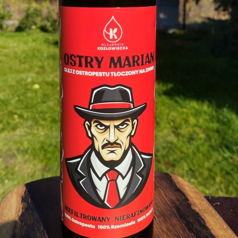 Ostry Marian Olej z ostropestu tłoczony na zimno 