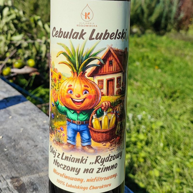 Cebulak Lubelski Olej z Lnianki Rydzowy tłoczony na zimno